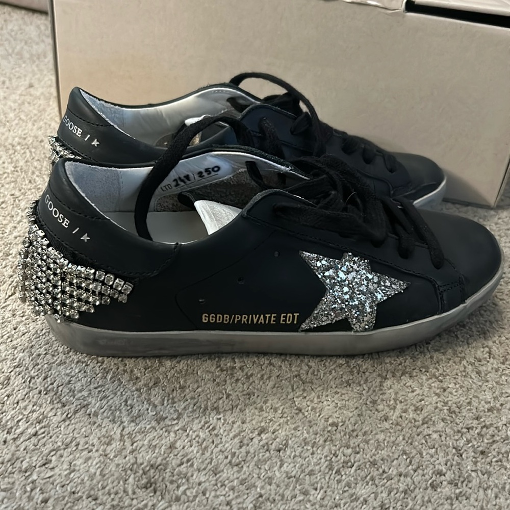 Golden Goose Sneaker SuperStar Black Crystal